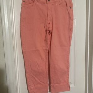 NYDJ Peach Cropped Pants